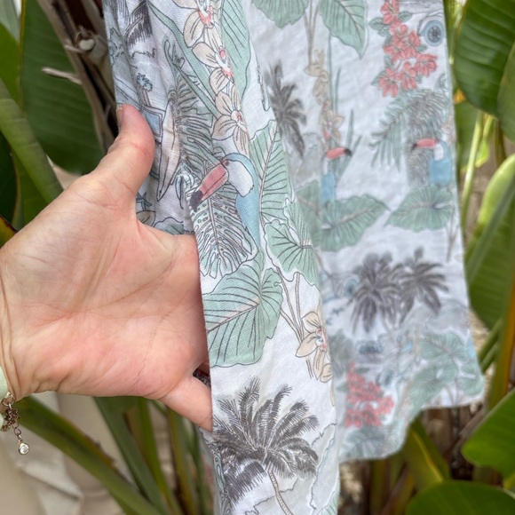 C&C California Linen VW Volkswagen Shift Dress California Cool Surfer Toucan - Picture 4 of 7